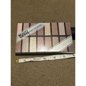 BEAUTY GEMS Nude Collection 16 Piece Color Compact Eyeshadows W/Applicator New